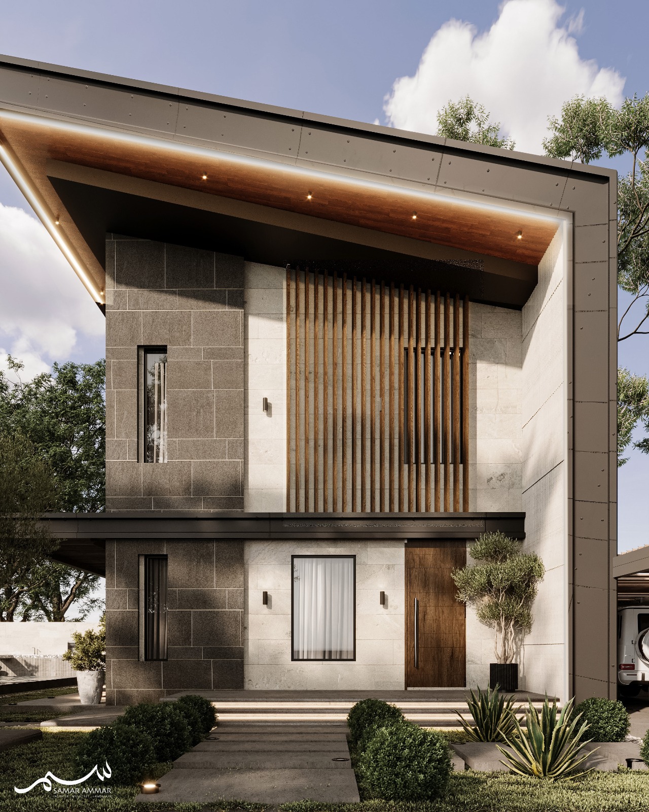 Stone pathway detail